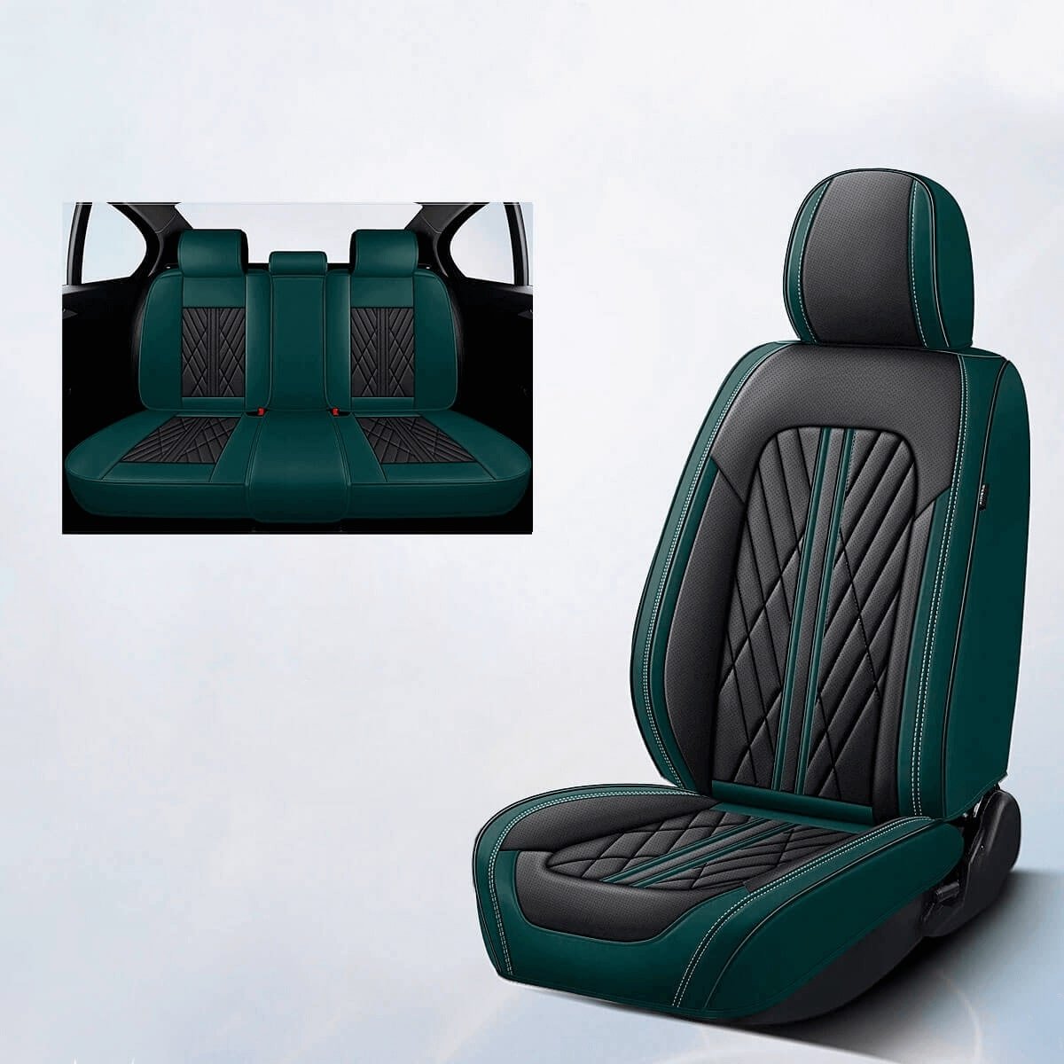 Town & Country Universal Double Van Seat Cover - Black - View #5