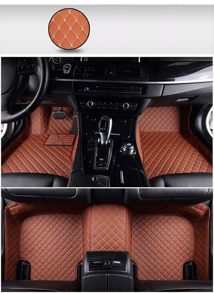 Brown auto floor mats for Infitity,Acura, Genesis,Fiat and Holden