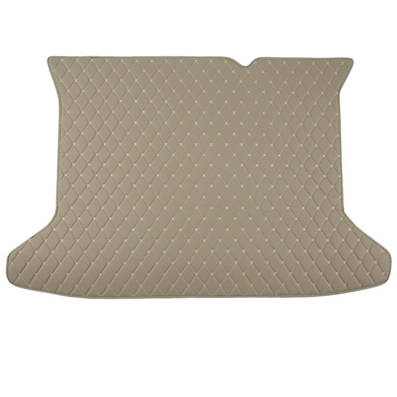 Universal Trunk Cargo Liner Mat – Beige, Heavy Duty Rubber, Trim-to-Fit For SUV, Truck, Van